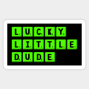 Lucky Little Dude Funny Cute Sticker